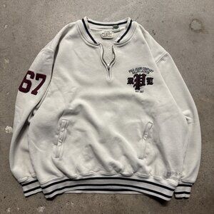 Vintage 90's Polo Sport USA Pullover 1/4 Zip Sweatshirt  XL Streetwear